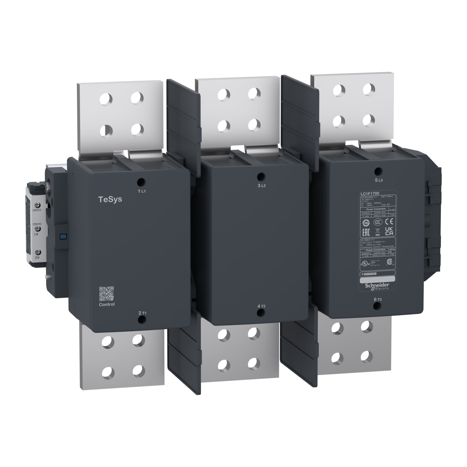 SCHNEIDER ELECTRIC - Contattore TeSys F - 3P (3 NA) - AC1 - <= 440 V 1700 A - senza Bobina