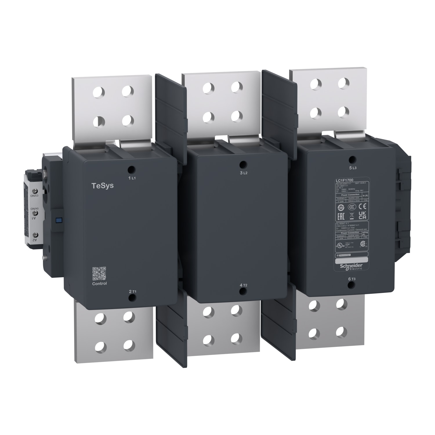 SCHNEIDER ELECTRIC - Contattore TeSys F - 3P (3 NA) - AC1 - <= 440 V 1700 A - 110 Vca