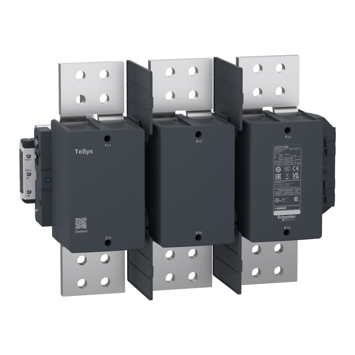 SCHNEIDER ELECTRIC - Contattore TeSys F - 3P (3 NA) - AC1 - <= 440 V 1700 A - 220 Vca