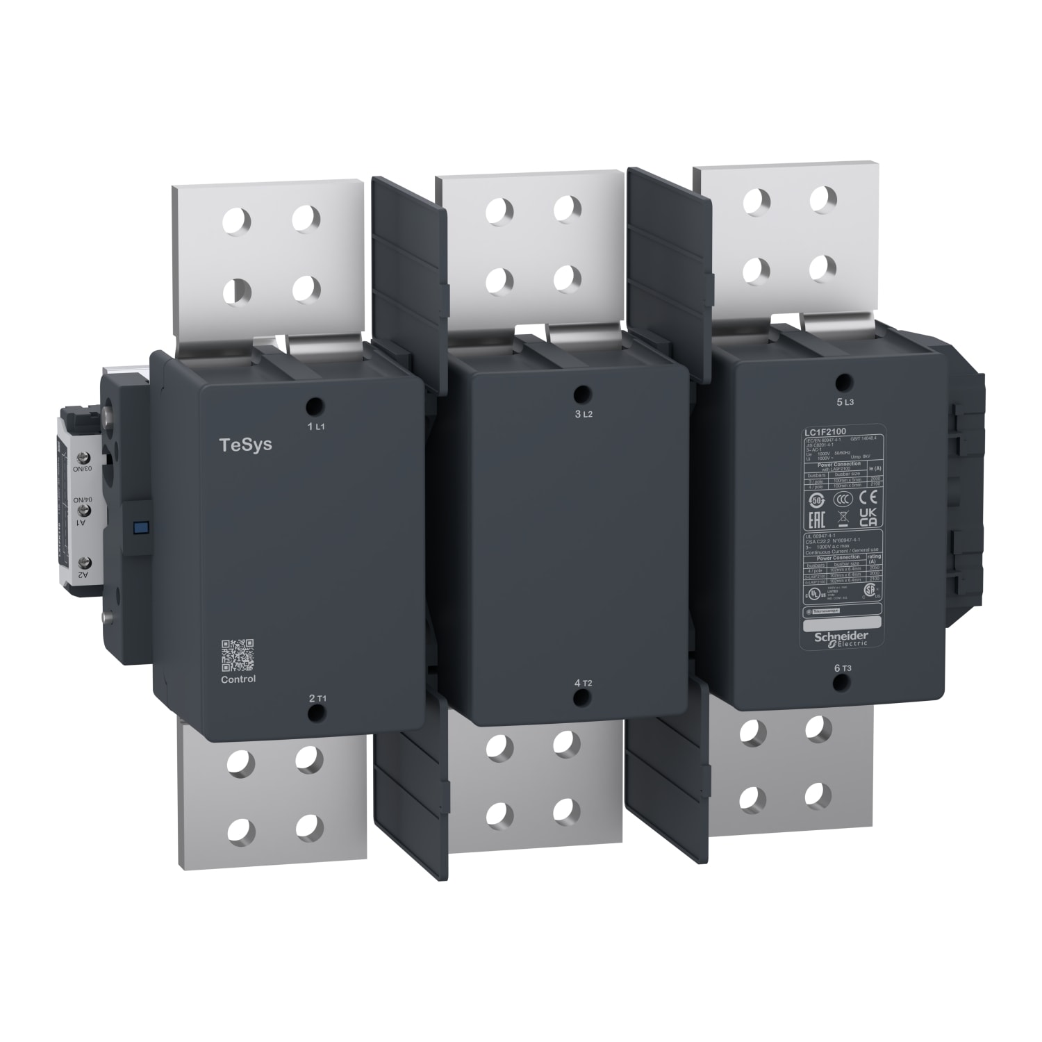SCHNEIDER ELECTRIC - Contattore TeSys F - 3P (3 NA) - AC1 - <= 440 V 2100 A - 230 Vca