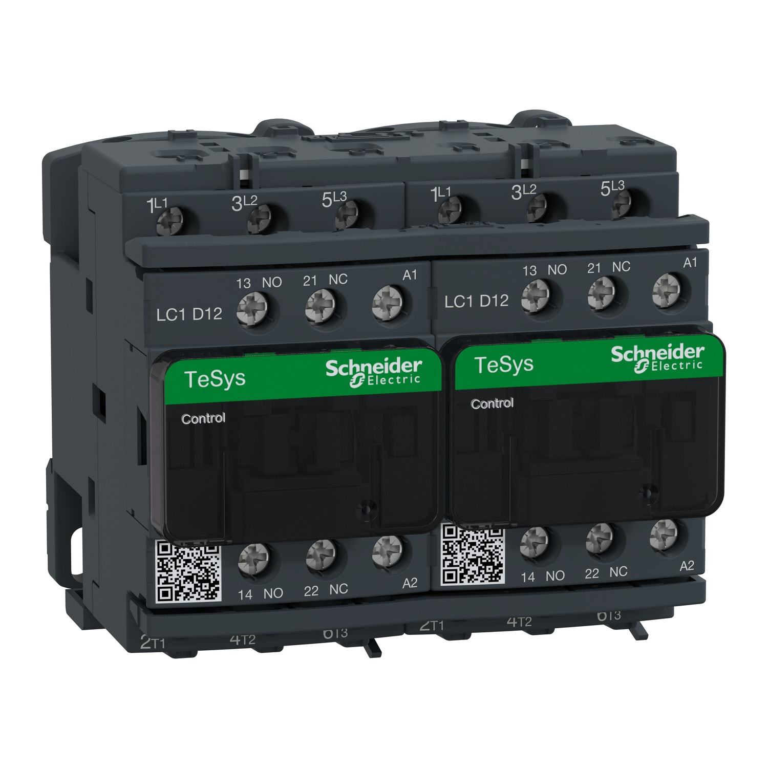 SCHNEIDER ELECTRIC - Teleinvertitore TeSys LC2-D - 3 poli - CA-3 440 V 12 A - Bobina 115 V CA