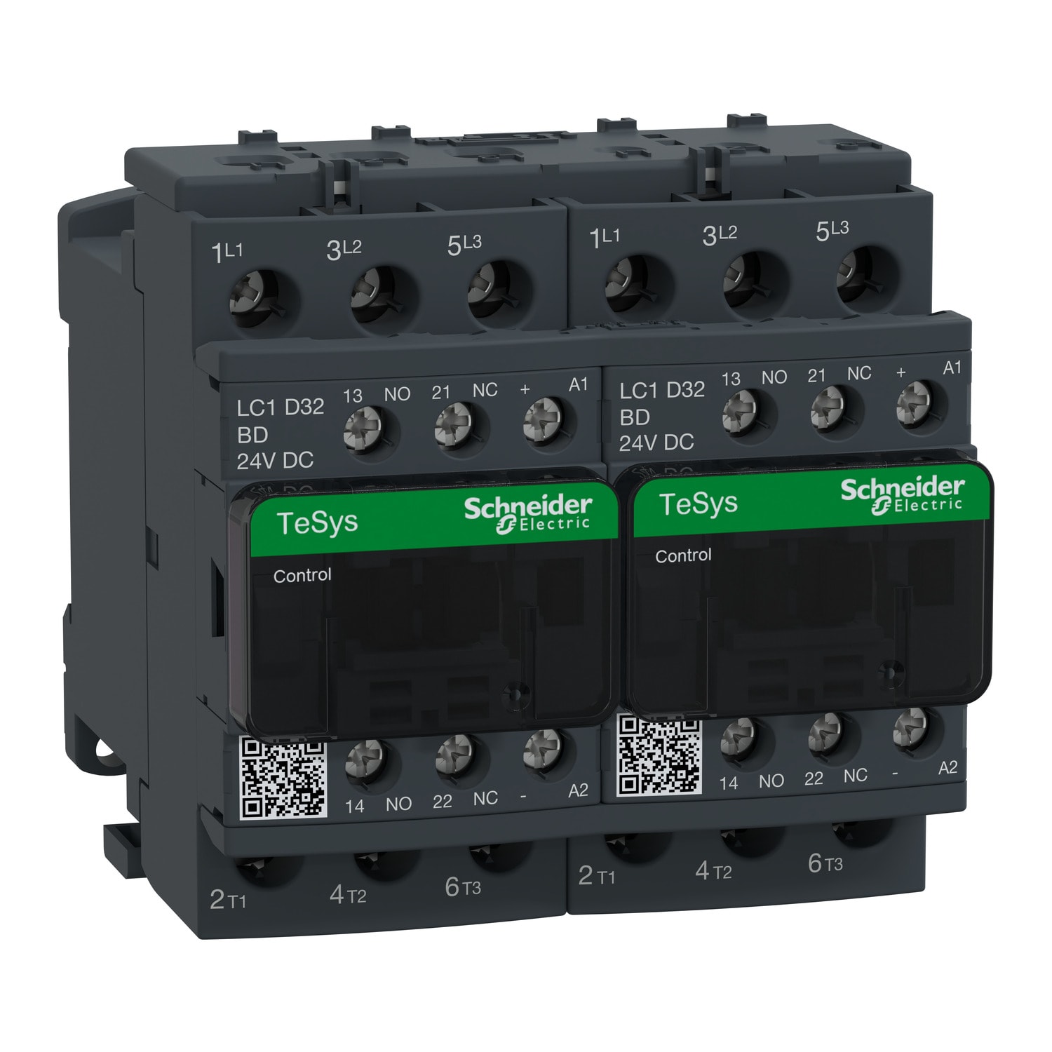 SCHNEIDER ELECTRIC - Teleinvertitore TeSys LC2D - 3 poli - AC3 440 V 32 A - 24 V CC