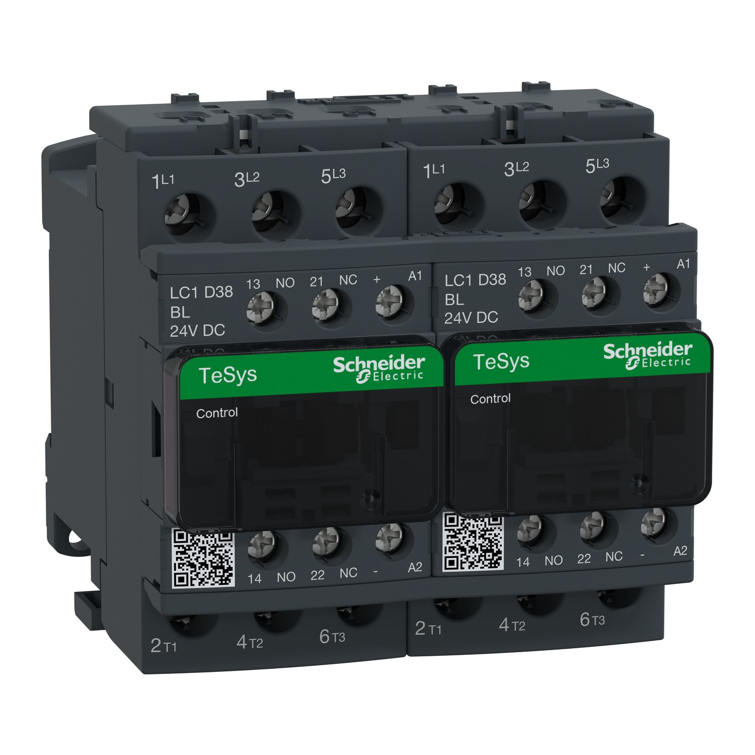 SCHNEIDER ELECTRIC - Teleinvertitore TeSys LC2D - 3 poli - AC3 440 V 38 A - 24 V CC