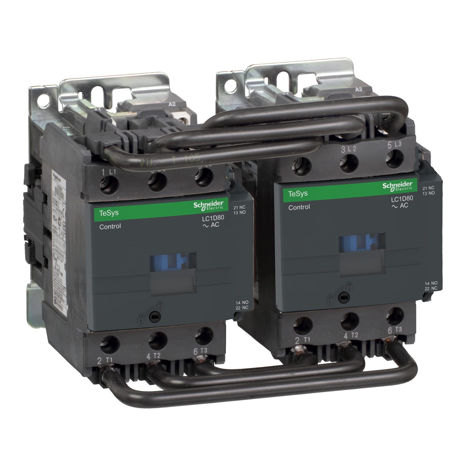 SCHNEIDER ELECTRIC - Teleinvertitore TeSys LC2-D - 3 poli - CA-3 440 V 80 A - Bobina 24 V CA