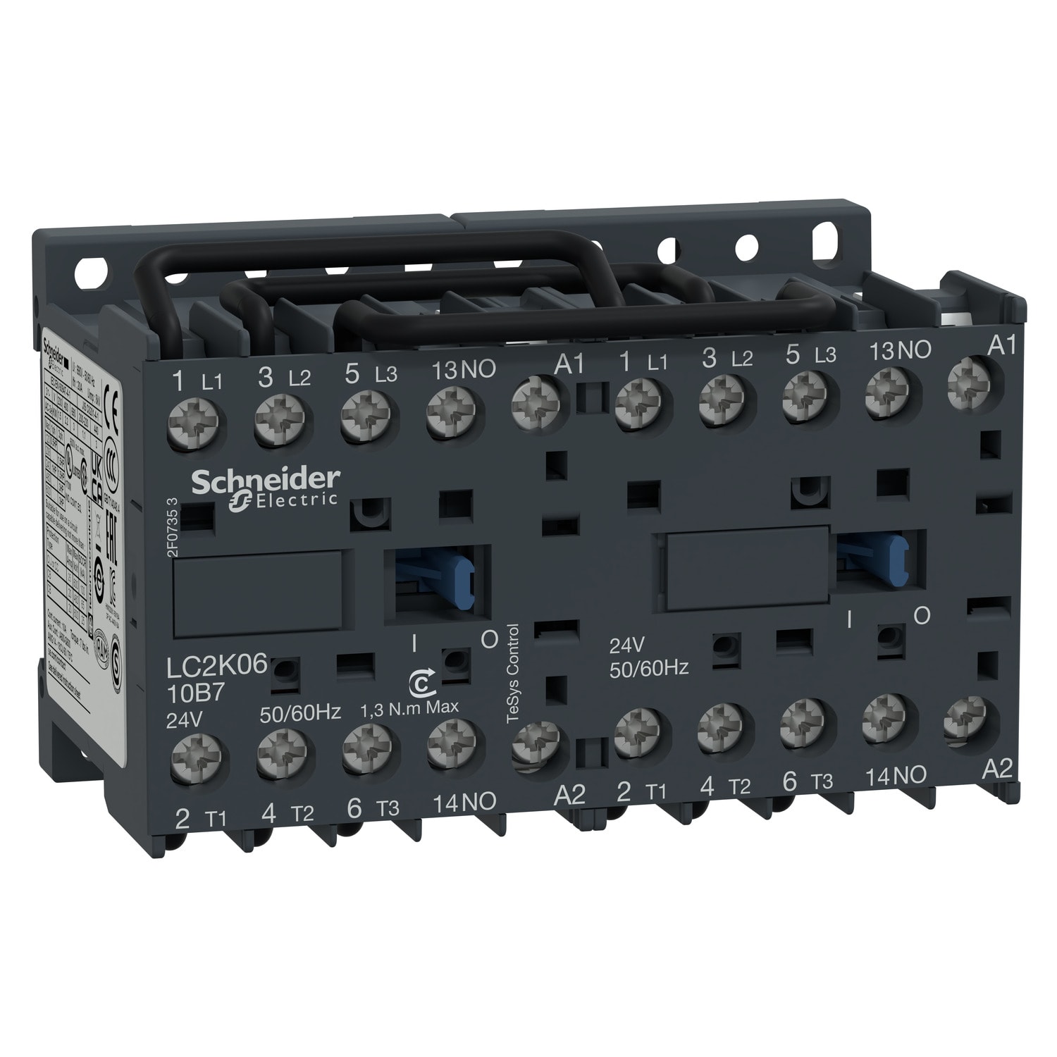 SCHNEIDER ELECTRIC - Teleinvertitore TeSys LC2K - 3 poli - AC3 440V 6 A - 230 V CA