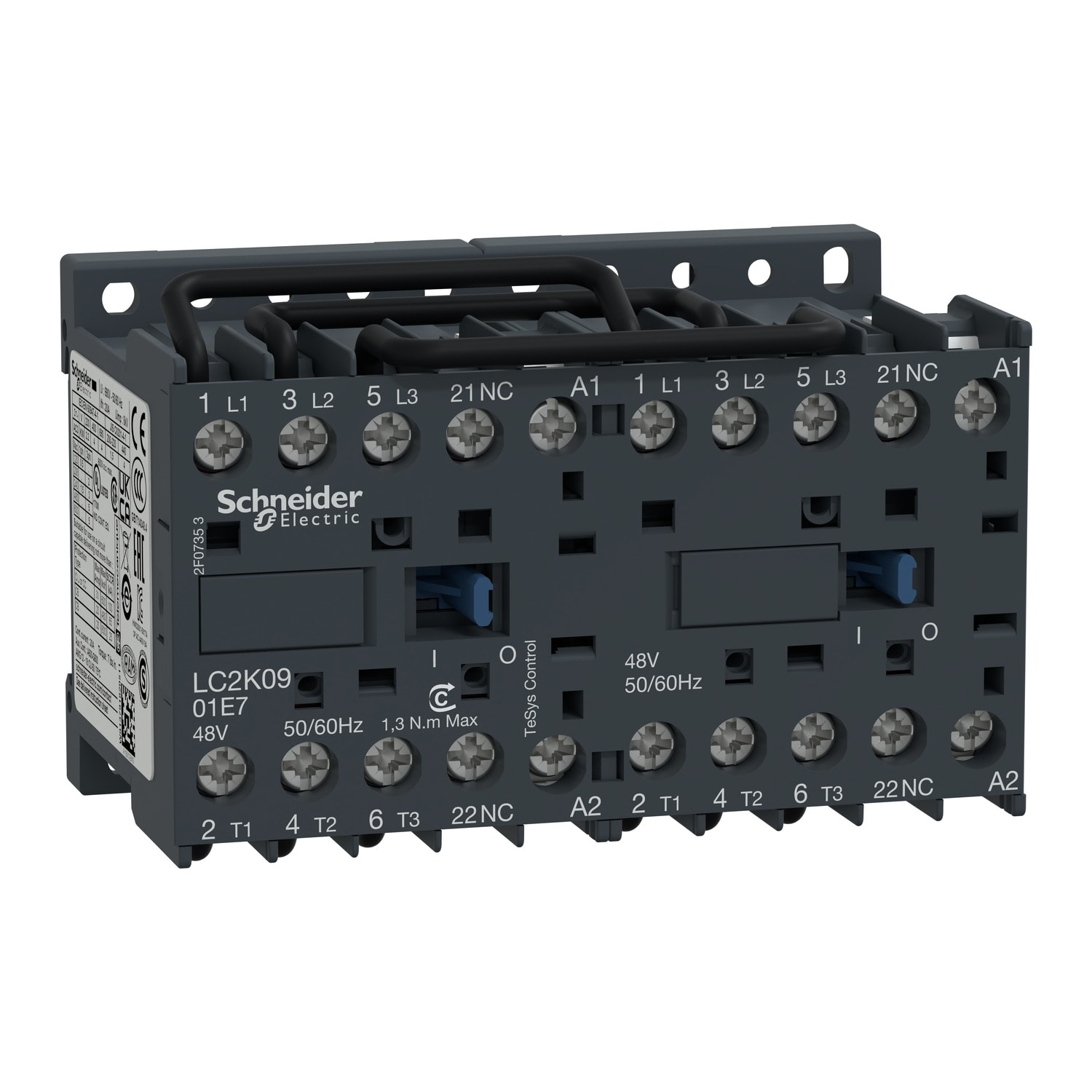 SCHNEIDER ELECTRIC - Teleinvertitore TeSys K - 3P (3 NA) - AC3 - <= 440 V 9 A - Bobina 230...240 Vca