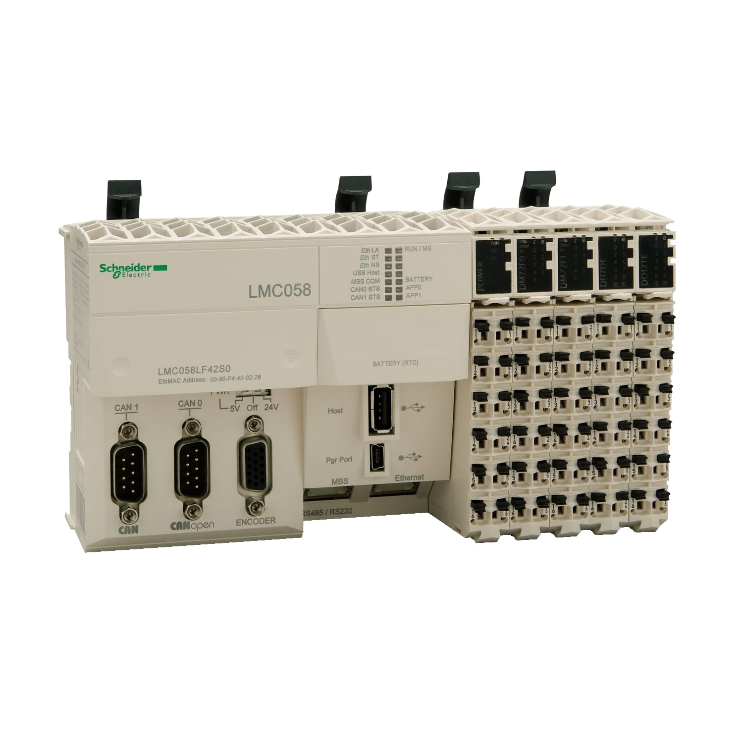 SCHNEIDER ELECTRIC - Base compatta - 42 I/O - alimentazione 24 Vcc