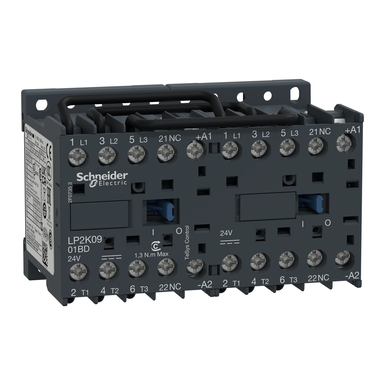 SCHNEIDER ELECTRIC - Teleinvertitore TeSys LP2K - 3 poli - AC3 440V 9 A - 60 V CC