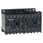 SCHNEIDER ELECTRIC - reversing Contactor, TeSys K, 3P, AC-3/AC-3e,440V 9A, 1NO, 24V DC coil,with integral suppression device