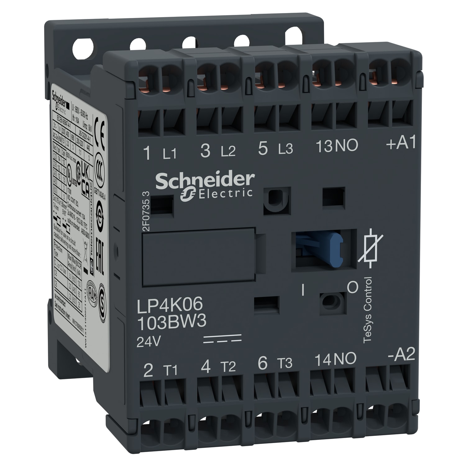 SCHNEIDER ELECTRIC - Contattore TeSys LP4K - 3 poli - AC3 440V 9 A - 24 V CC