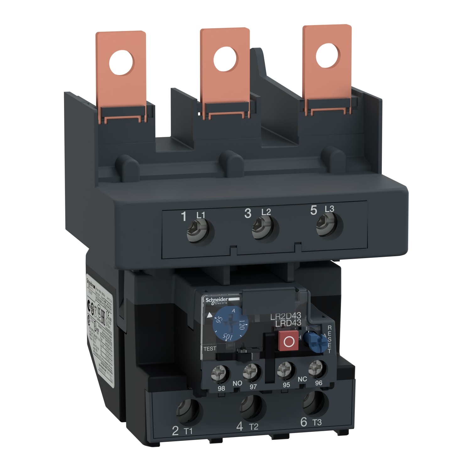 SCHNEIDER ELECTRIC - Relè sovraccarico termico per motore TeSys - 95...120 A - Classe 10A