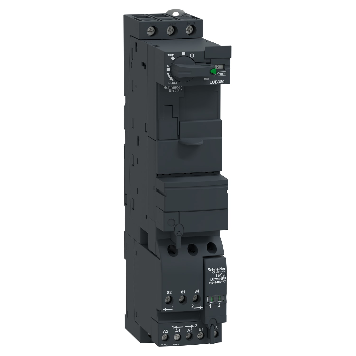 SCHNEIDER ELECTRIC - Base di potenza reversibile, TeSys Ultra, 3P, 1NA + 1NC, 38 A, 690 VCA, bobina da 110 a 240 VCA/CC