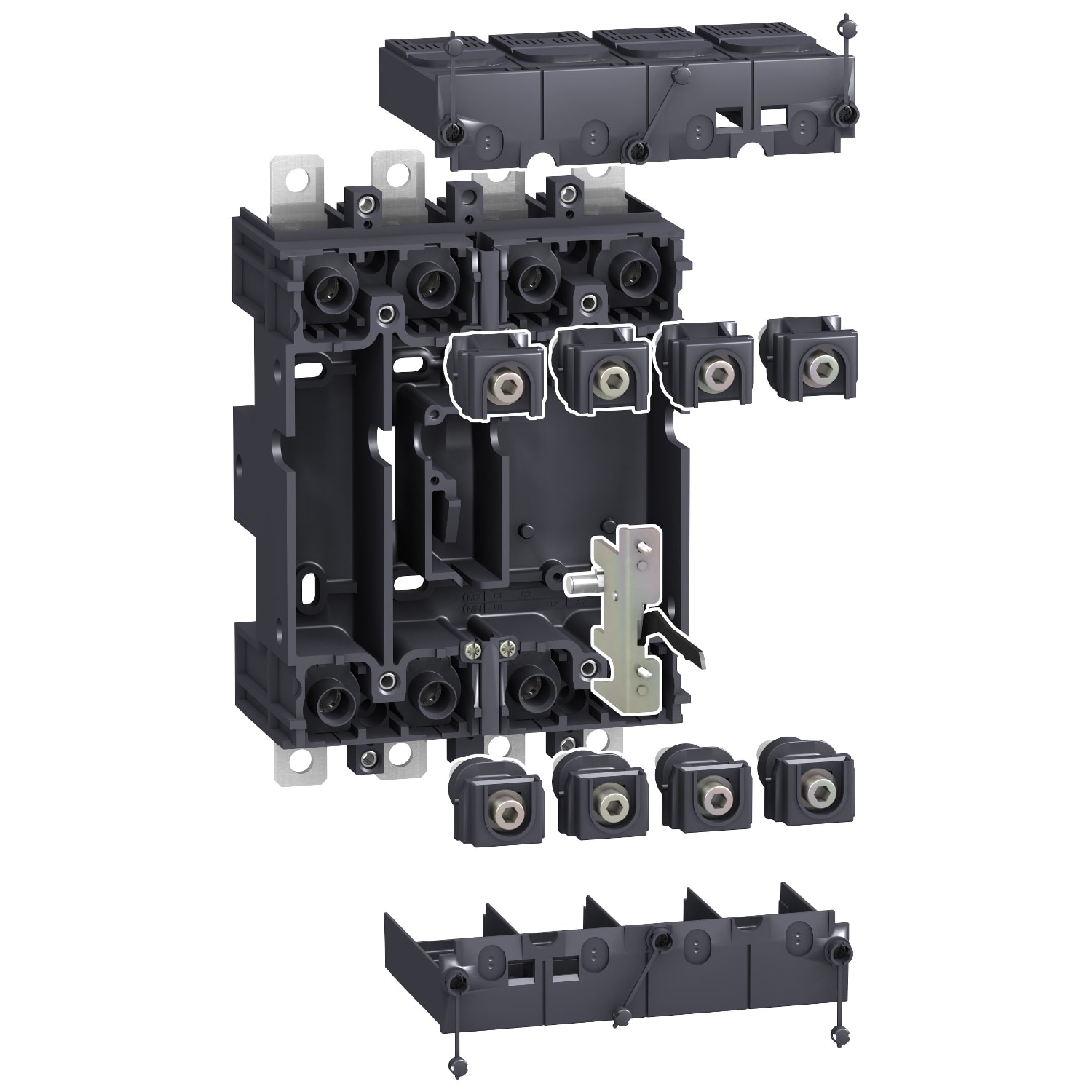 SCHNEIDER ELECTRIC - Zoccolo per rimovibile 4P per NSX100/250
