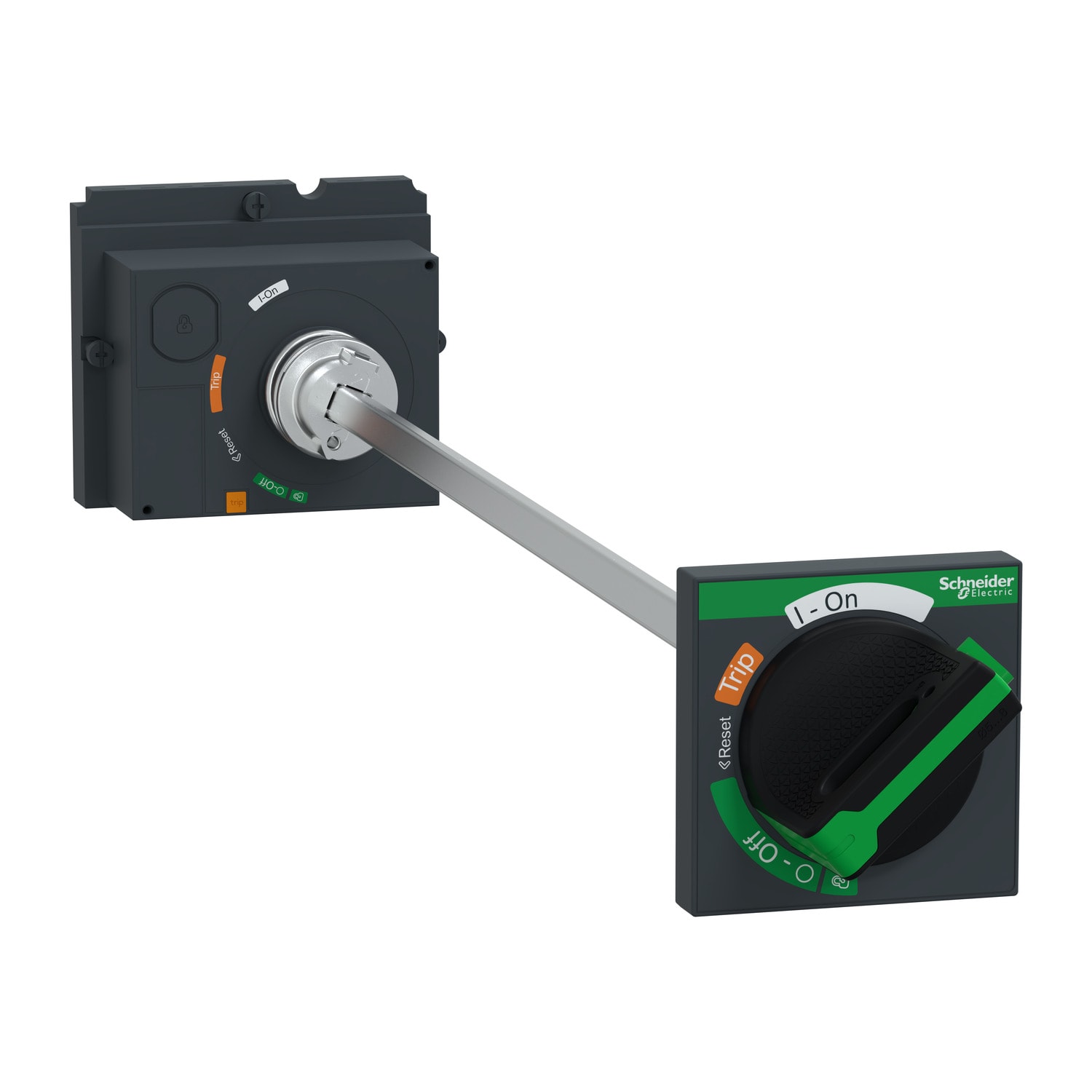 SCHNEIDER ELECTRIC - Manovra rotativa rinviata, ComPacT NSX100/160/250 retraibile, manovra nera, lunghezza albero telescopico da 248mm a 600 mm, IP55