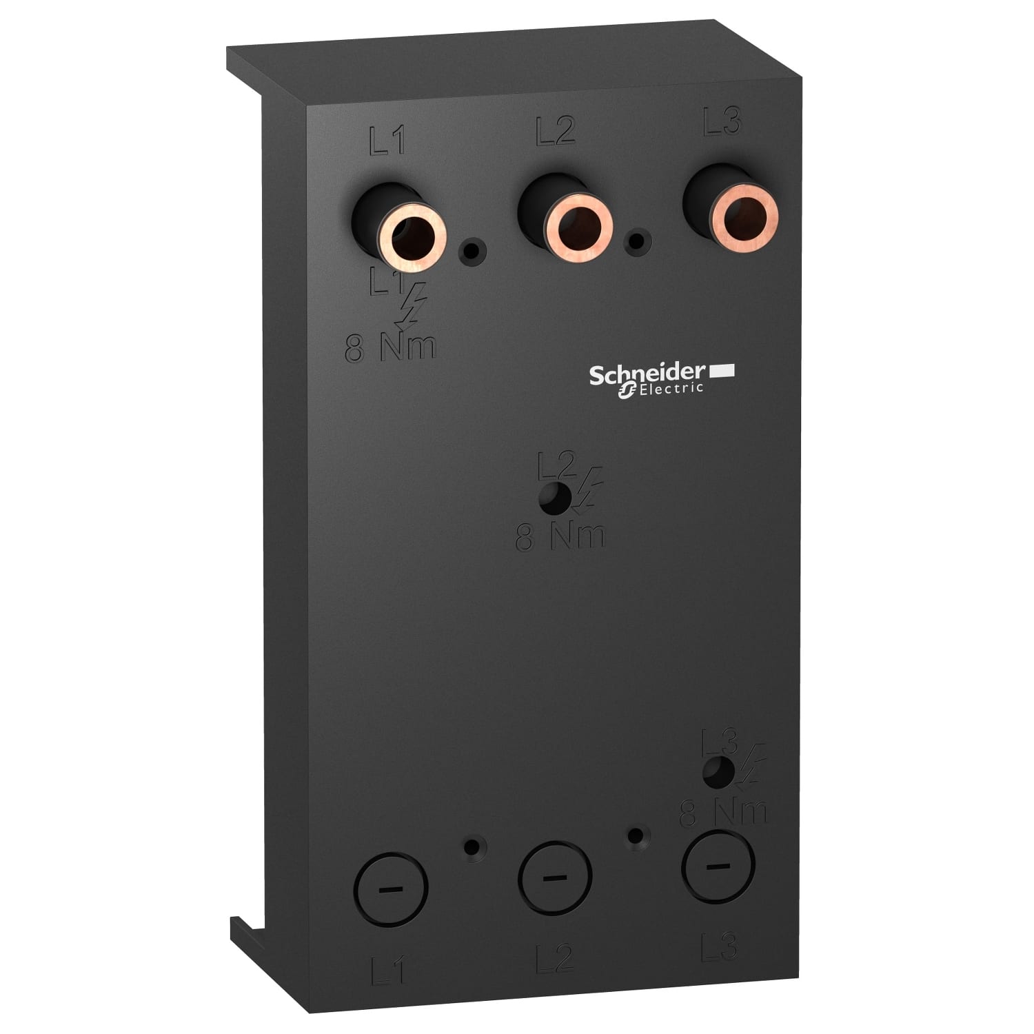SCHNEIDER ELECTRIC - Adattatore per sistema sbarre di distribuzione - 3P - da 80 a 250 A - 60 mm