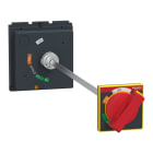 SCHNEIDER ELECTRIC - Manovra rotativa rinviata, ComPacT NSX400/630, manovra rossa su fronte giallo, lunghezza albero 209 mm a 600 mm, IP55