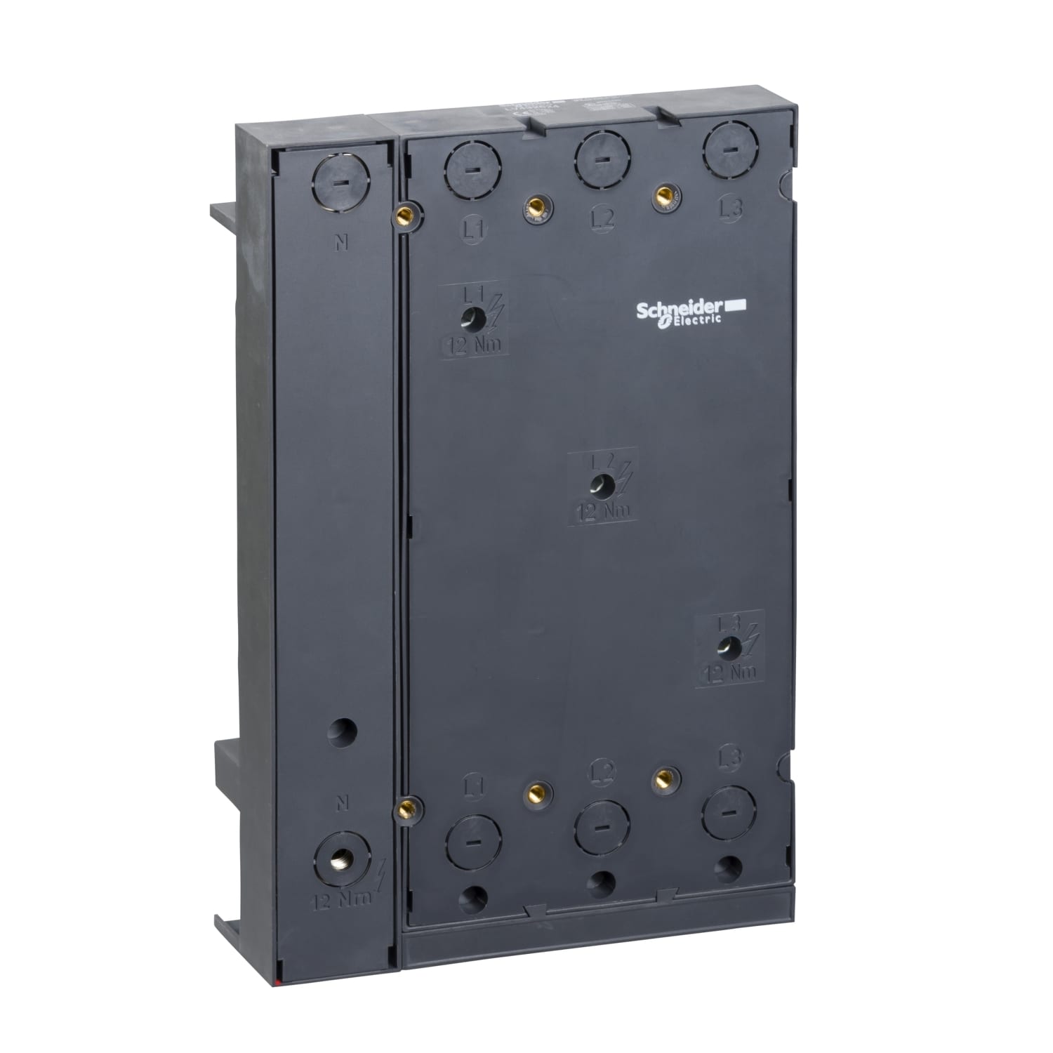 SCHNEIDER ELECTRIC - PIASTRA COMPACT NSX 400-630 4P IEC/UL PER SBARRE DI DISTRIBUZIONE CON INTERASSE 60