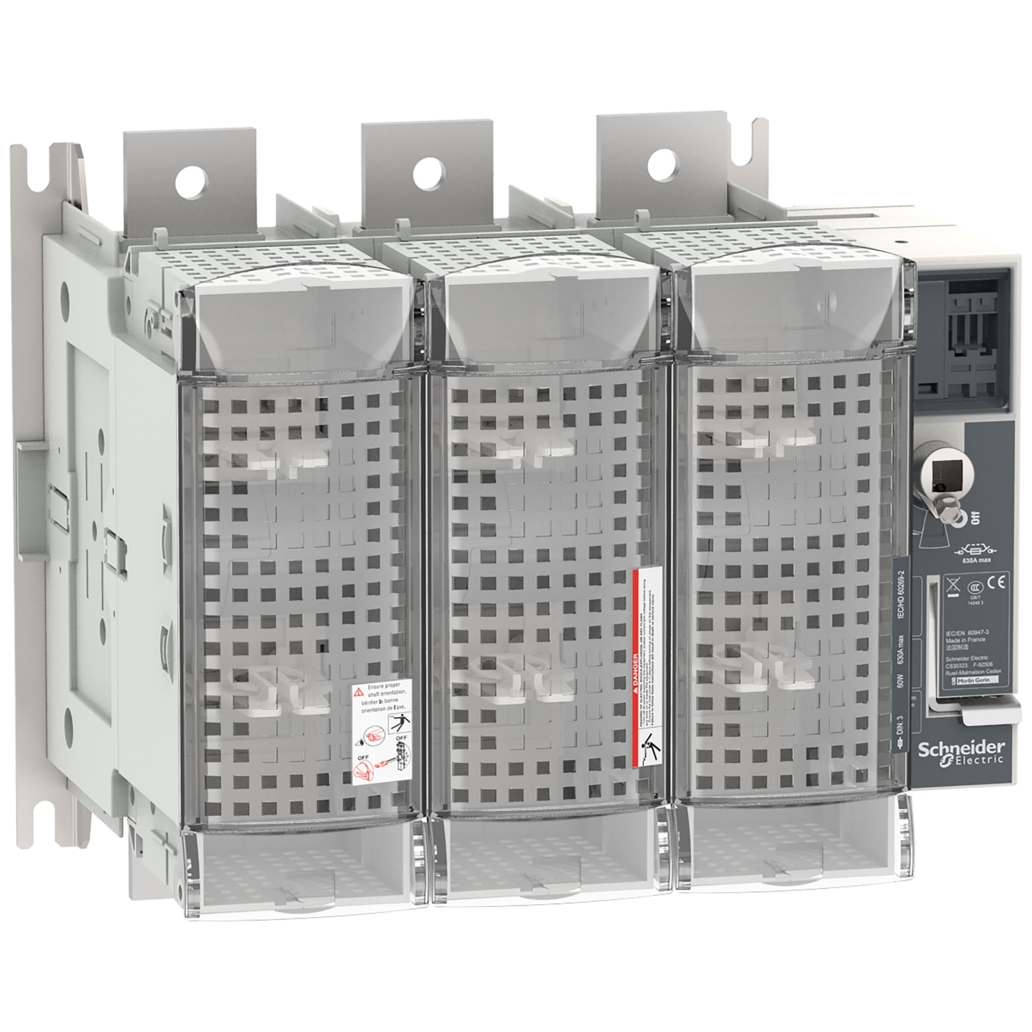 SCHNEIDER ELECTRIC - Interruttore-sezionatore con fusibili, FuPact, FuPactGS DIN630/3, 4 poli