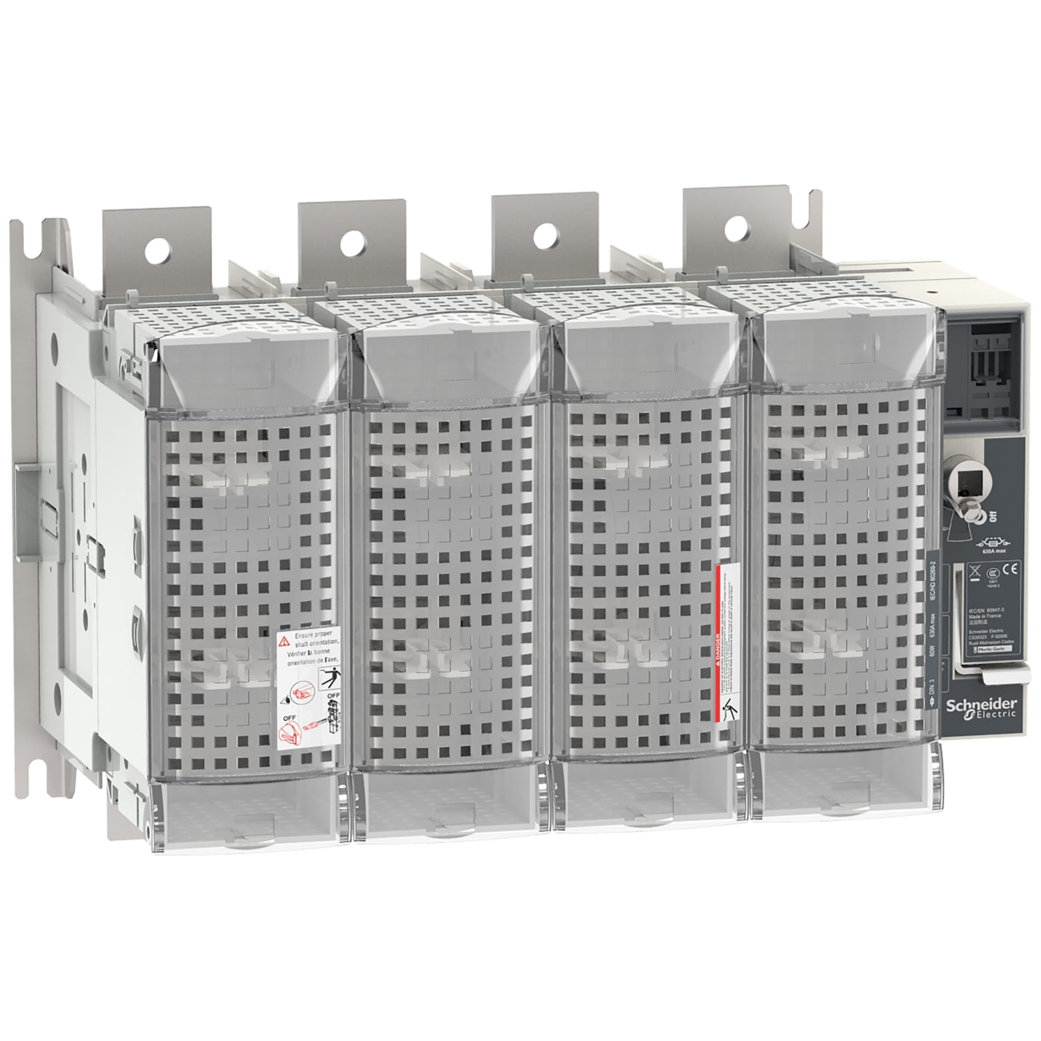 SCHNEIDER ELECTRIC - Interruttore-sezionatore con fusibili, FuPact, FuPactGS DIN630/3, 3 poli