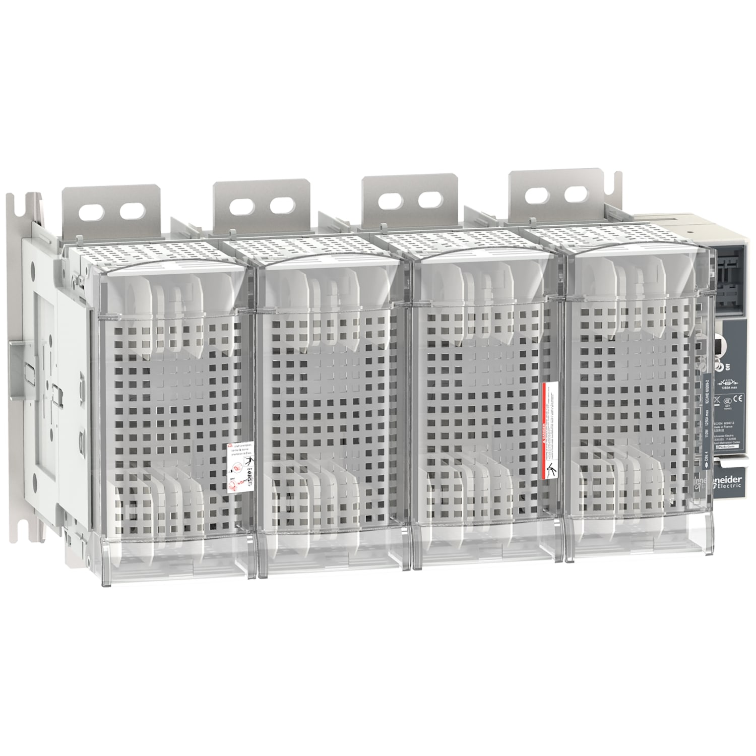 SCHNEIDER ELECTRIC - Interruttore-sezionatore con fusibili, FuPact, FuPactGS DIN1250/4, 4 poli