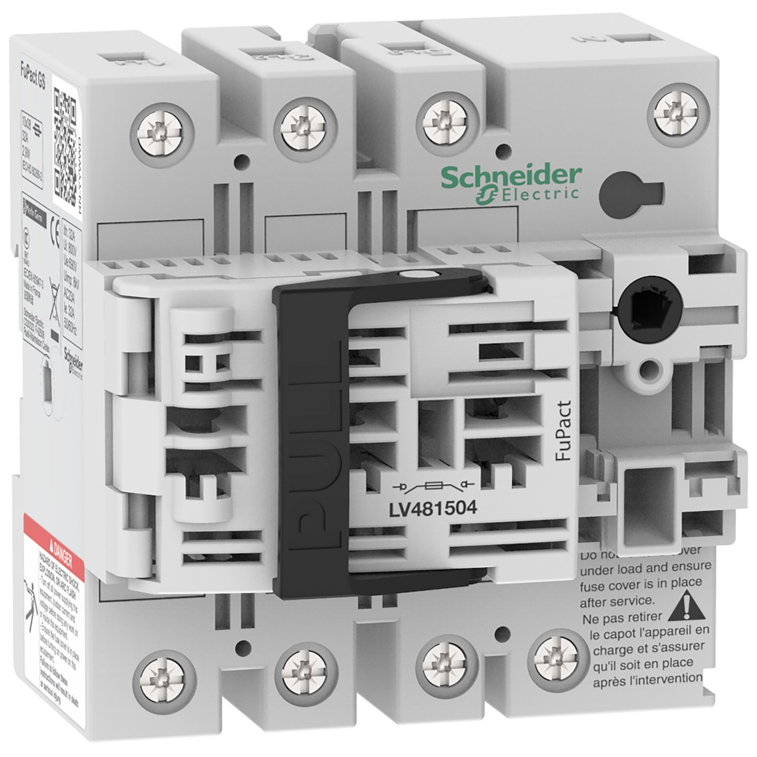 SCHNEIDER ELECTRIC - Interruttore-sezionatore con fusibili, FuPact, FuPactGS NFC32, 4 poli
