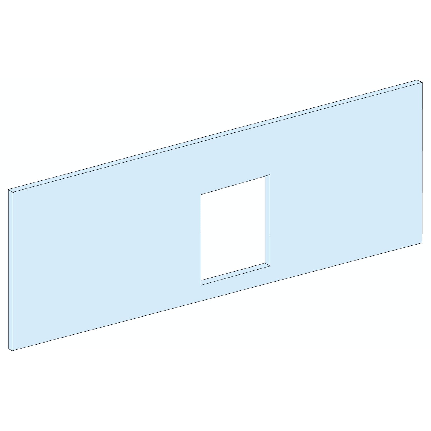 SCHNEIDER ELECTRIC - Struttura, PrismaSeT, Piastra, Piastra front. NSX160/250 rim dir