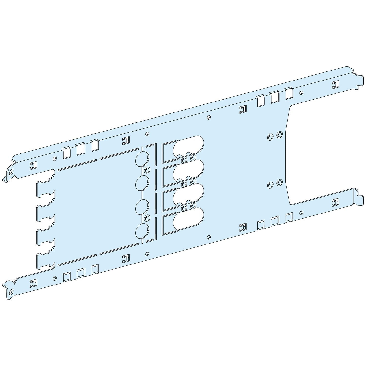 SCHNEIDER ELECTRIC - Piastra di fondo NS250 H fis-rim-est 4P