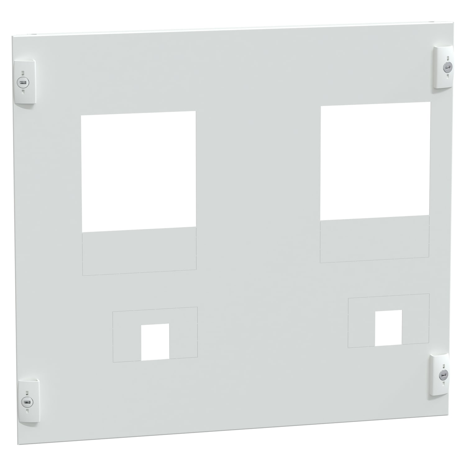 SCHNEIDER ELECTRIC - Struttura, PrismaSeT, Piastra, Piastra front. N°2 NSX400 VIGI V fix dir
