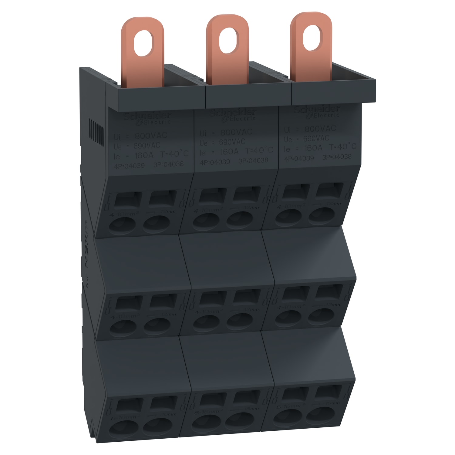 SCHNEIDER ELECTRIC - Polybloc NSXm 4P 160A