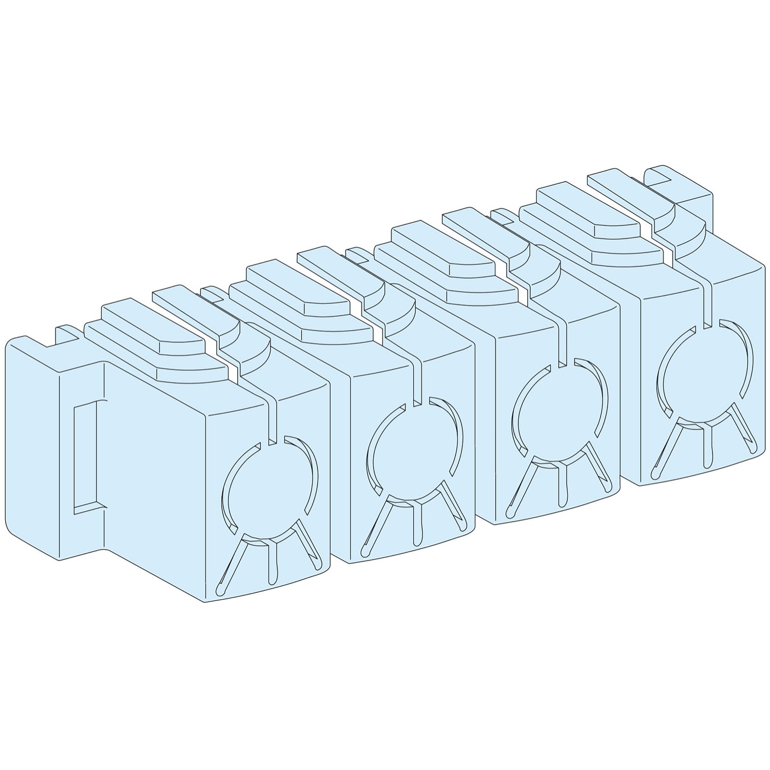 SCHNEIDER ELECTRIC - Collegamenti, Linergy, Linergy, 8 Segreg. morsetti IPXXB/Powerclip