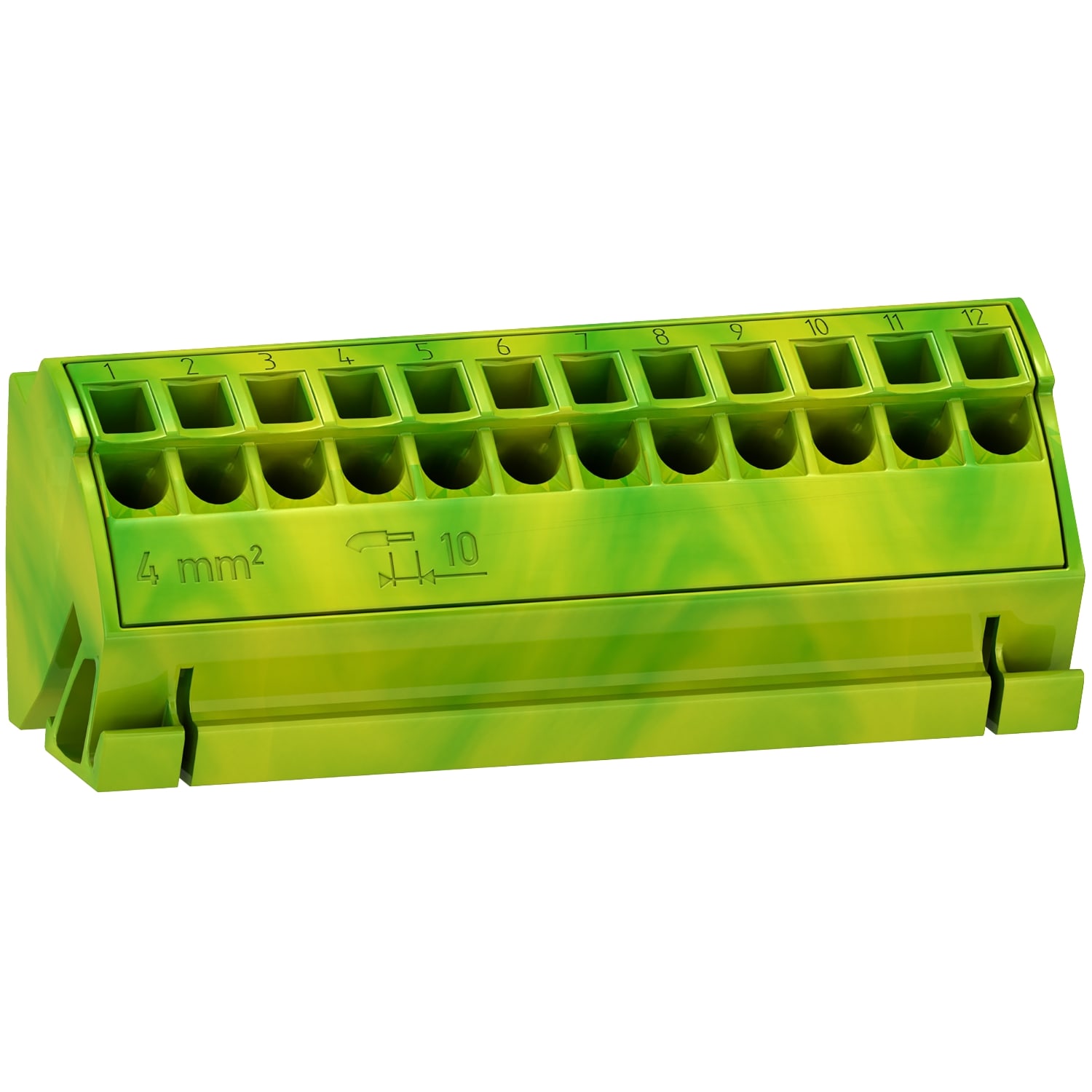 SCHNEIDER ELECTRIC - 4 Blocco di terra 12X4mm2