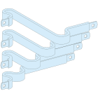 SCHNEIDER ELECTRIC - Collegamenti, Linergy, Linergy, Coll. 250A NS rim/est/rot-INS250 H 4P