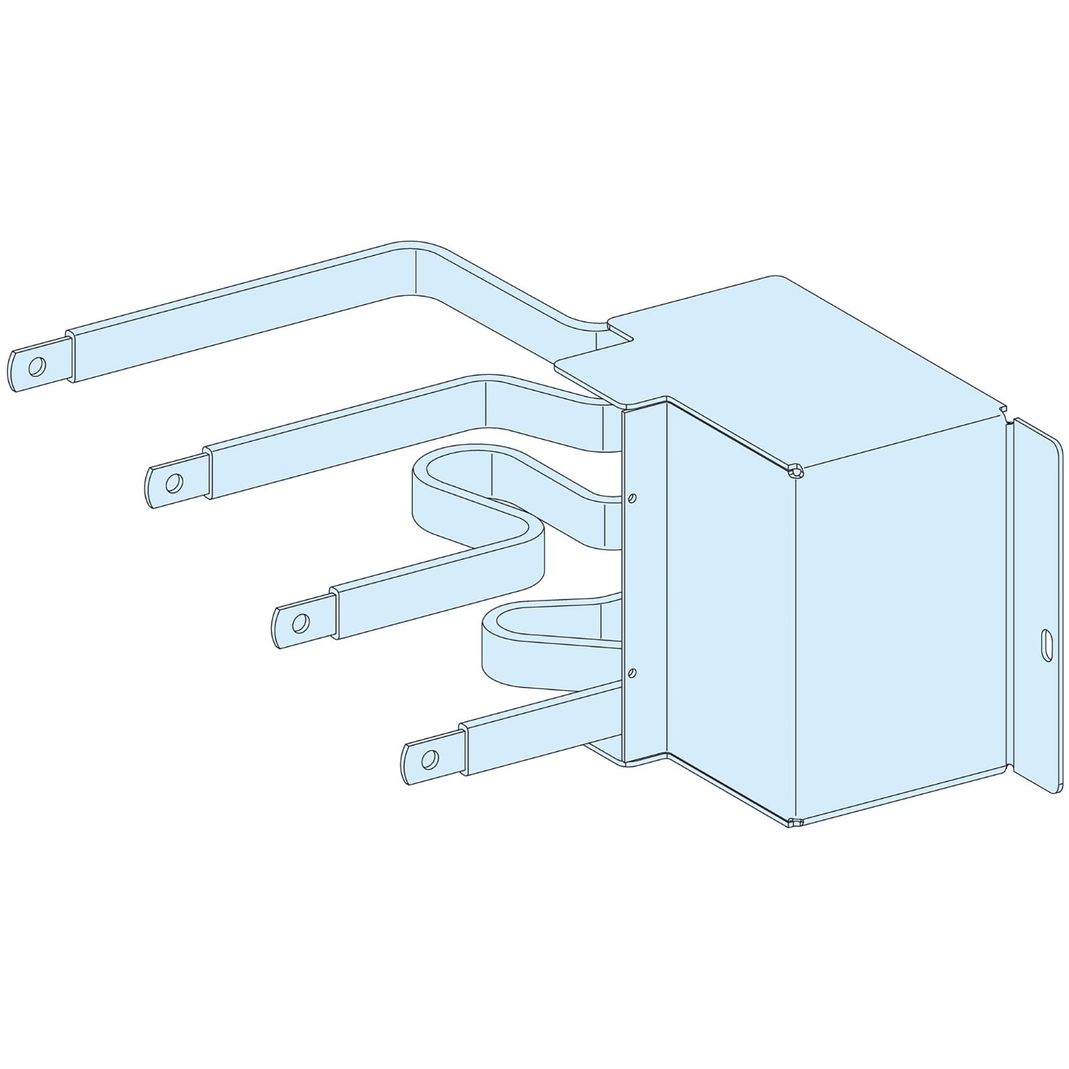 SCHNEIDER ELECTRIC - Collegamenti, Linergy, Linergy, Con. pref. NSX250 plugin HZ 4P