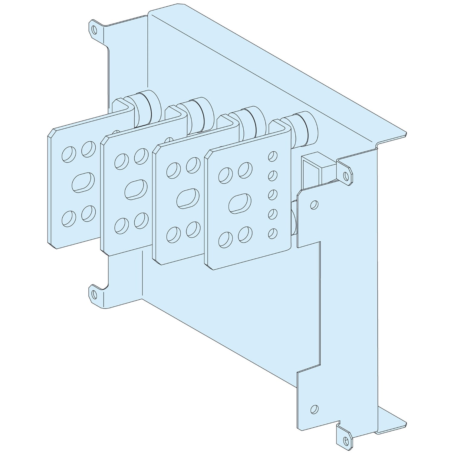 SCHNEIDER ELECTRIC - Struttura, PrismaSeT, Collegamento, Coll. a valle 630A 4P