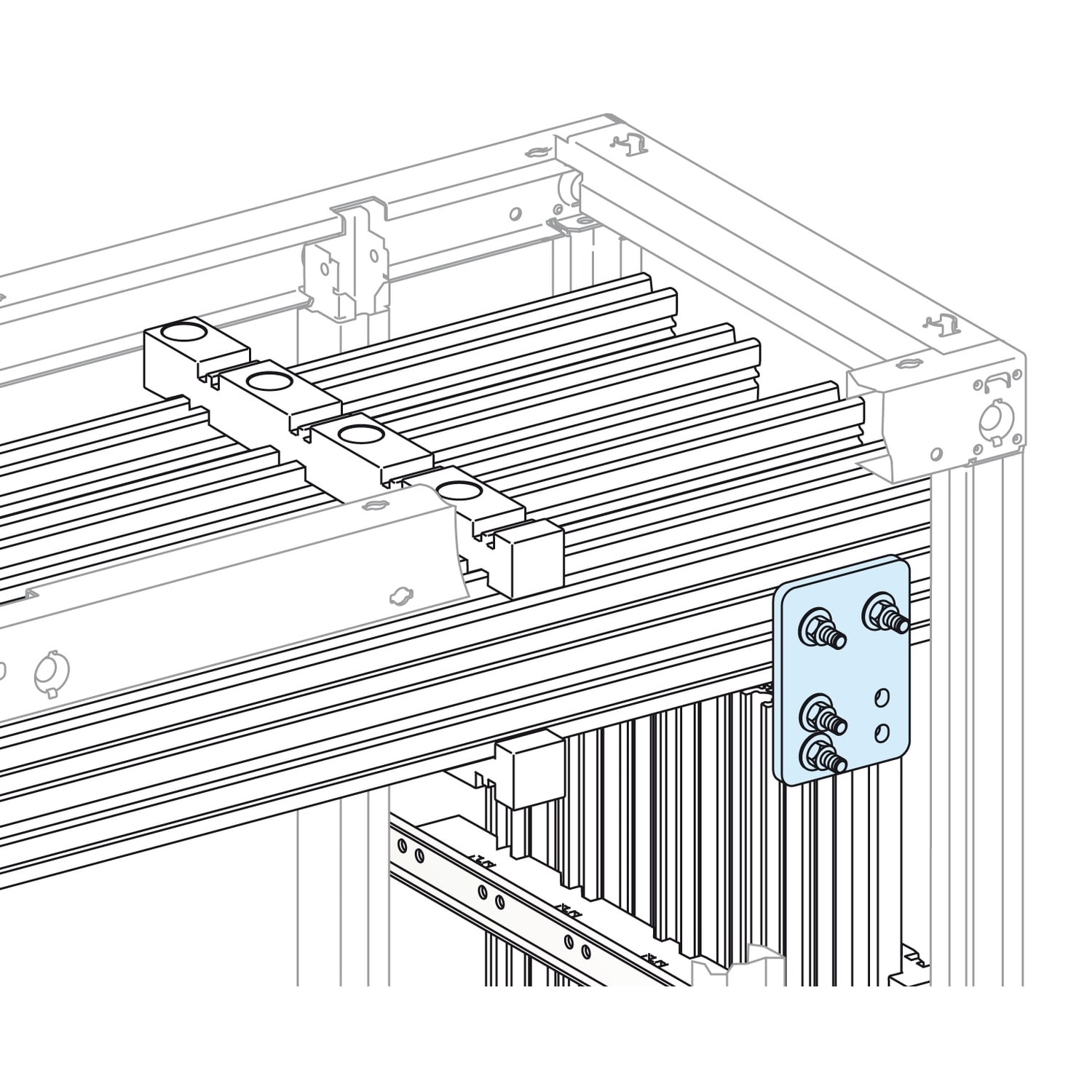 SCHNEIDER ELECTRIC - Collegamenti, Linergy, Linergy, Coll. corto H/V Linergy fino a 2500A