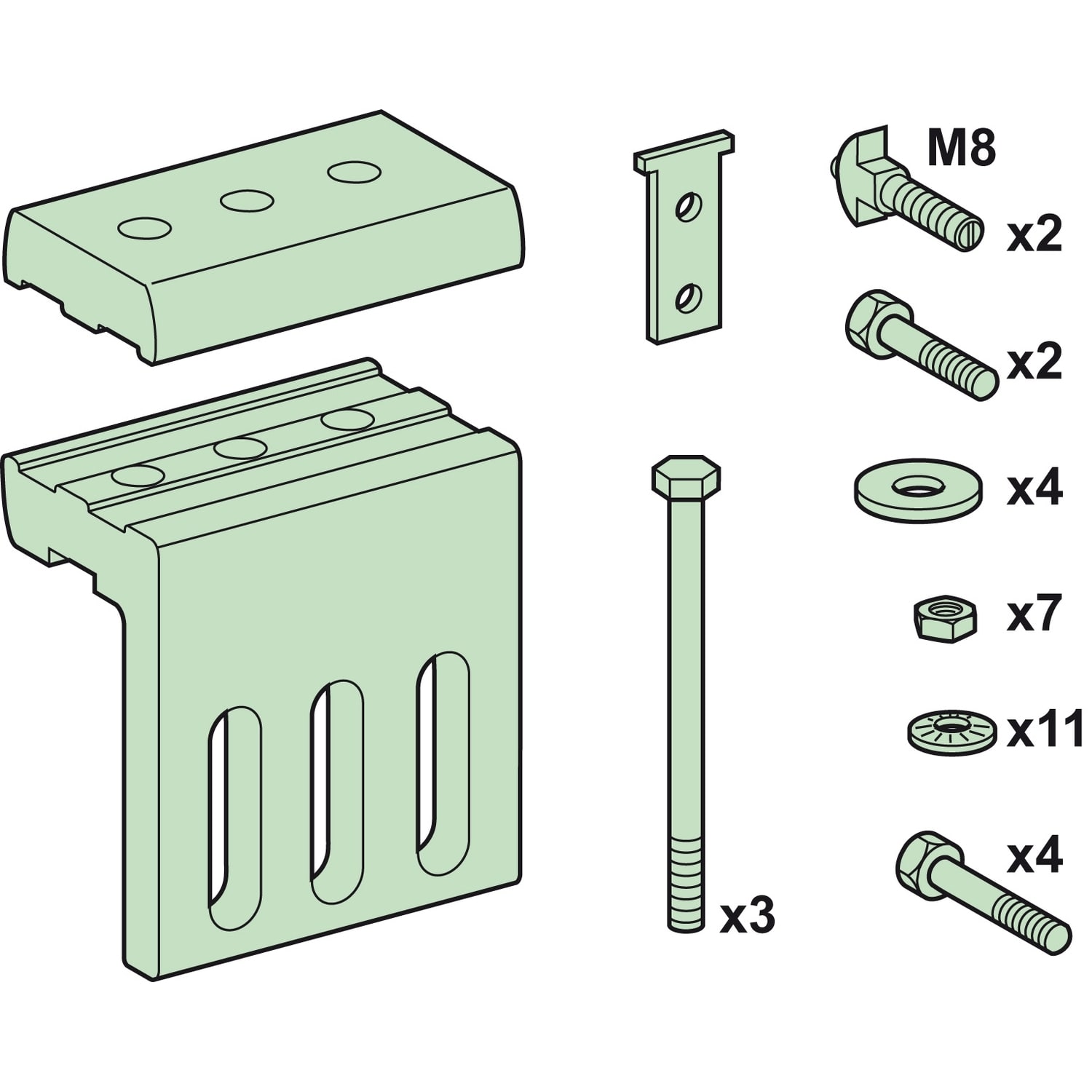SCHNEIDER ELECTRIC - Collegamento 4000A Barre H 10mm