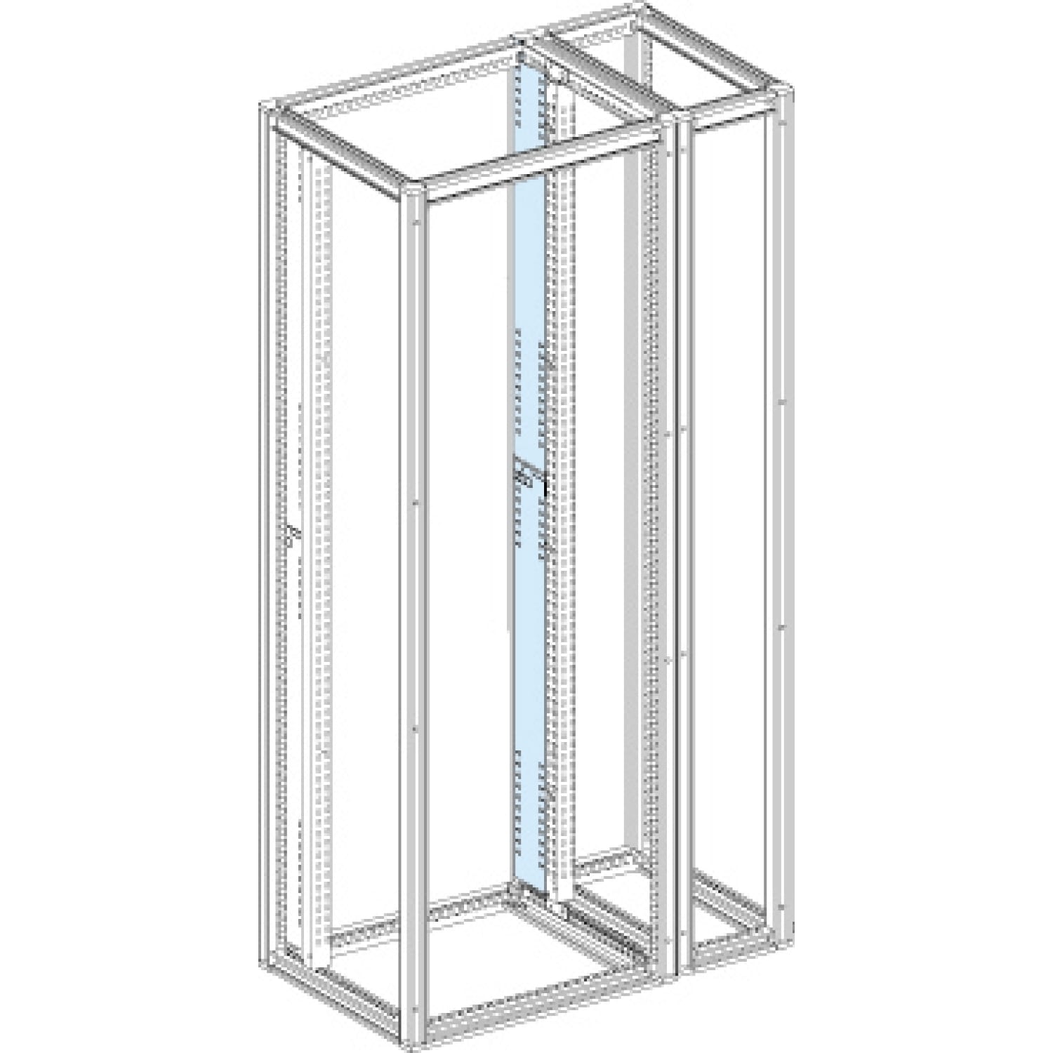 SCHNEIDER ELECTRIC - Segregazione, PrismaSeT 6300, forma 2, segregazione verticale laterale, per armadi D600