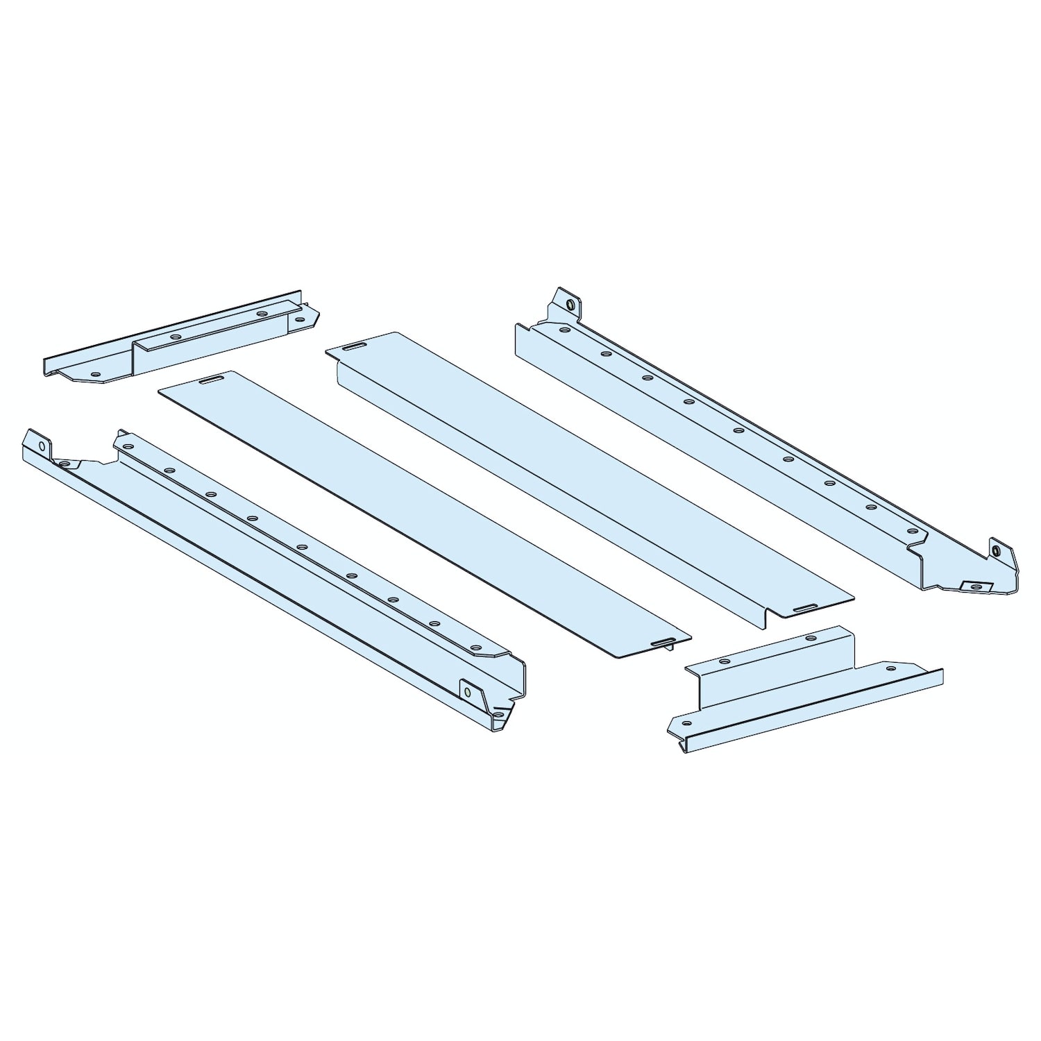 SCHNEIDER ELECTRIC - Struttura, PrismaSeT, Piastra, PPC 2 parti IP30 L300 P600 Prisma P