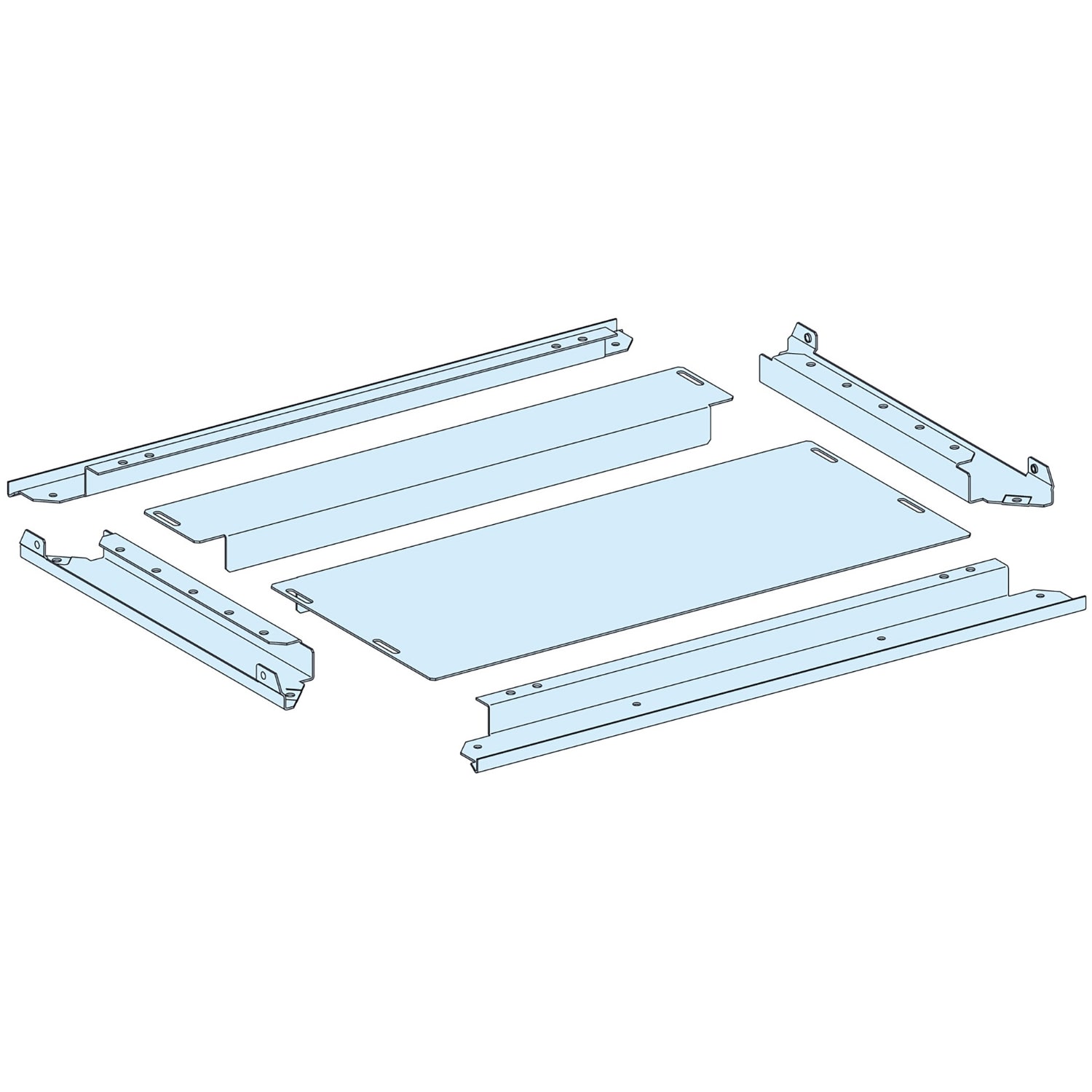 SCHNEIDER ELECTRIC - Struttura, PrismaSeT, Piastra, IP30 2-PART GL.PL.W650 D600