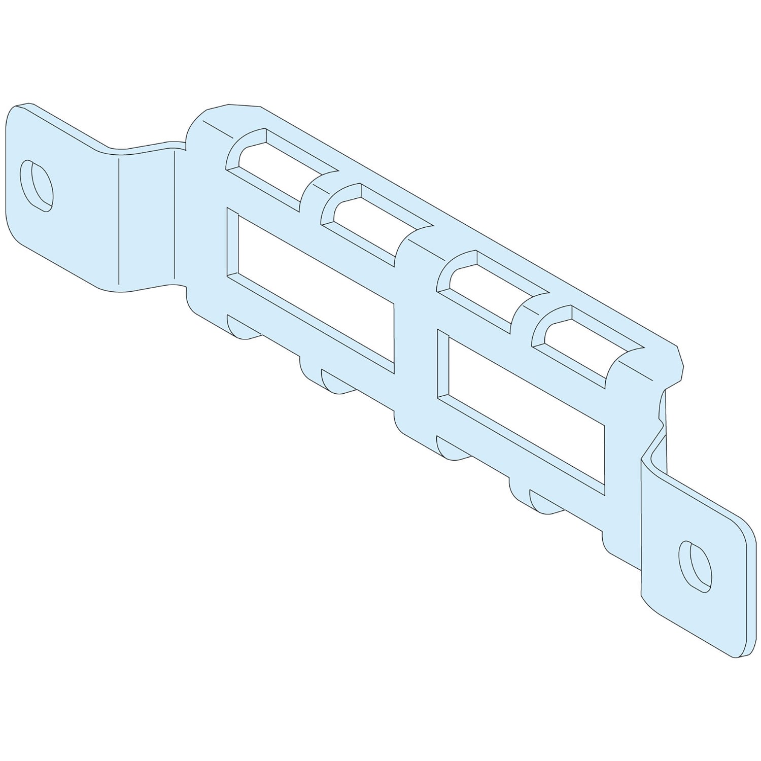 SCHNEIDER ELECTRIC - Struttura, PrismaSeT, Accessori, 4 adatt.supporti amarraggio cavi P400