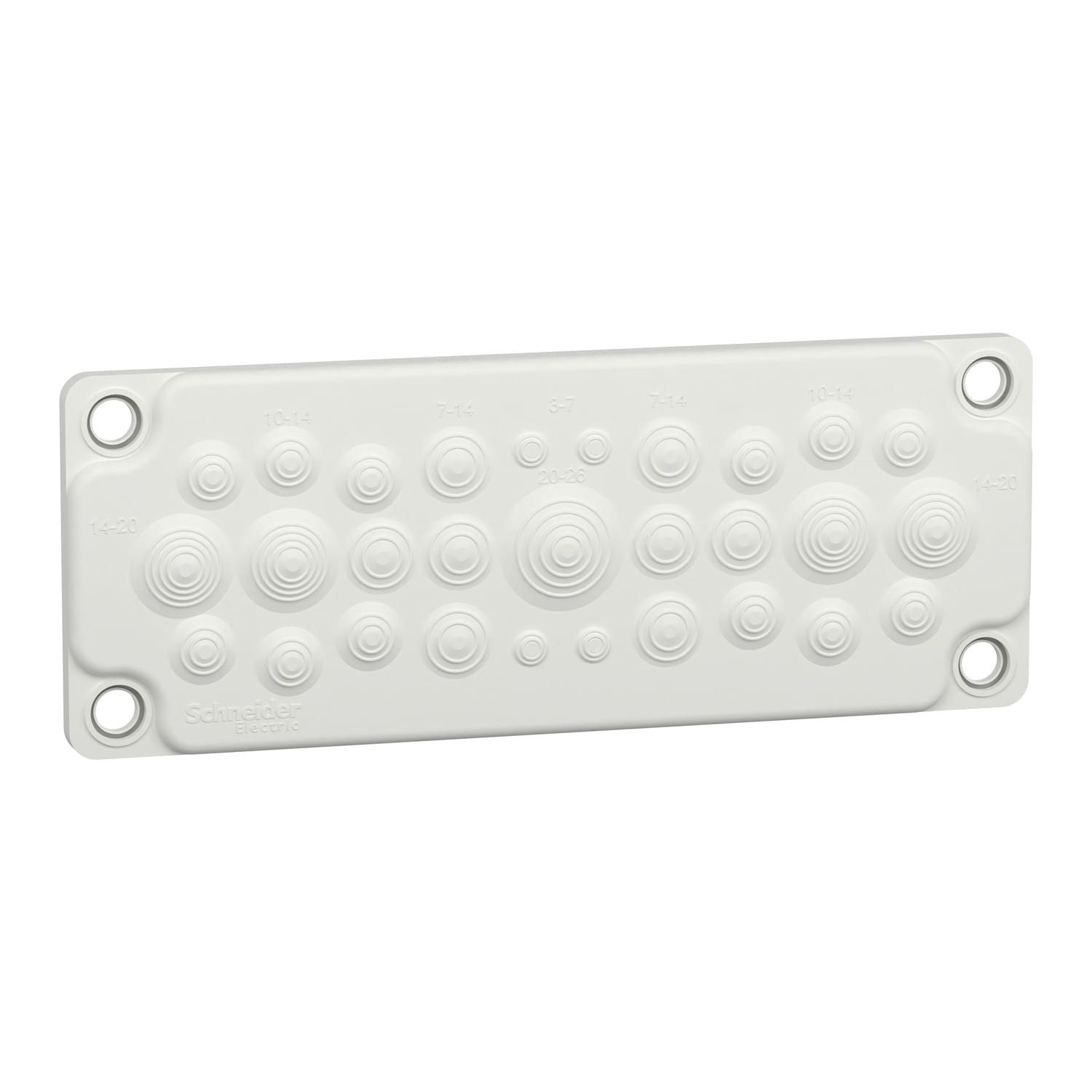 SCHNEIDER ELECTRIC - Struttura, PrismaSeT, Piastra, PPC a membrane 25 entrate