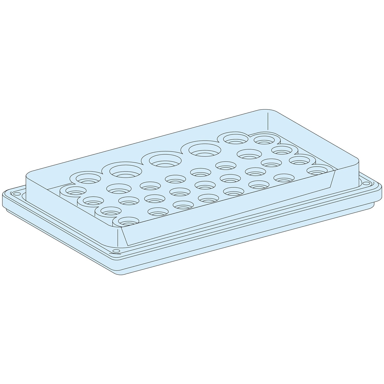 SCHNEIDER ELECTRIC - Struttura, PrismaSeT, Piastra, PPC 39 entrate 7/26mm IP55
