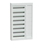 SCHNEIDER ELECTRIC - Centralino per apparecchi modulari con canalina laterale, PrismaSeT S, parete, 8 x 24 moduli, 1 morsettiera di terra, senza porta