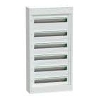 SCHNEIDER ELECTRIC - Centralino per apparecchi modulari, PrismaSeT S, parete, 6 x 24 moduli, 1 morsettiera di terra, senza porta