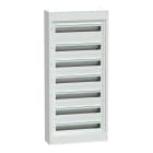 SCHNEIDER ELECTRIC - Centralino per apparecchi modulari, PrismaSeT S, parete, 7 x 24 moduli, 1 morsettiera di terra, senza porta