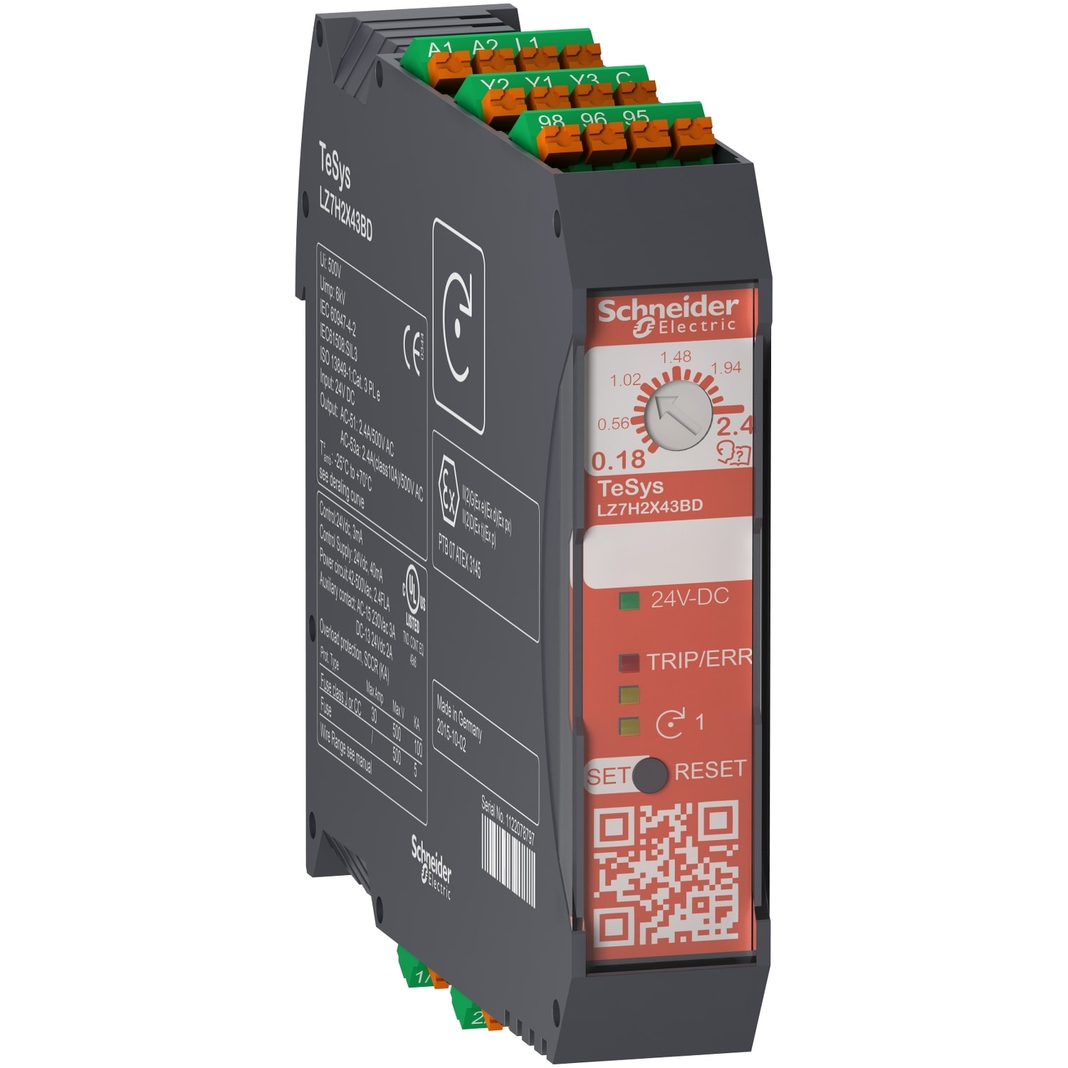 SCHNEIDER ELECTRIC - Avviatore diretto Safety 3KW 24 vdc molla