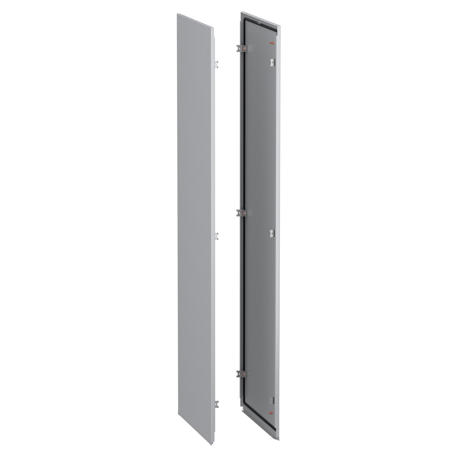 SCHNEIDER ELECTRIC - Pannelli laterali, PanelSeT SFN, per armadio elettrico da esterno H1800 P600mm, fissaggio interno, RAL7035, set da 2