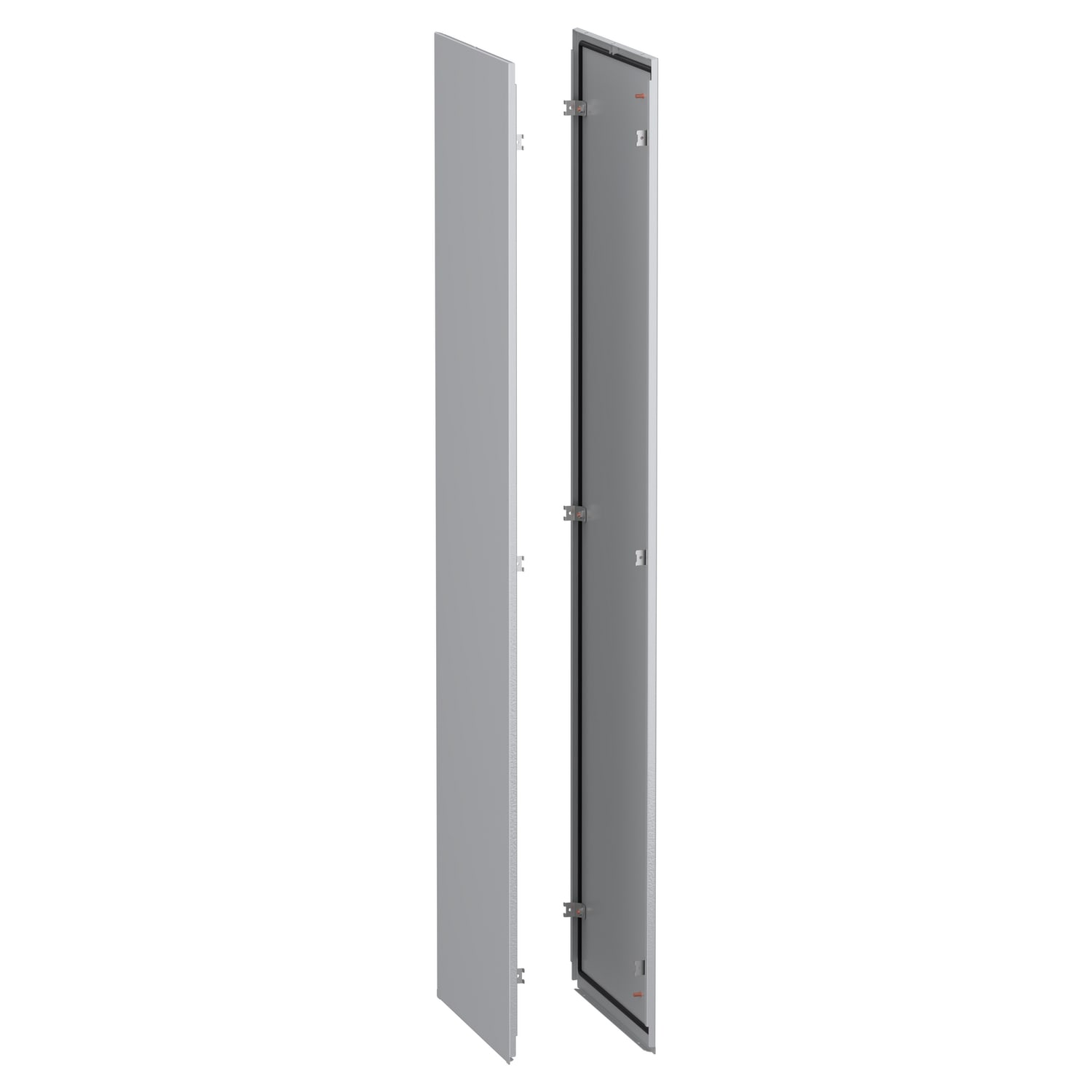 SCHNEIDER ELECTRIC - Pannelli laterali, PanelSeT SFN, per armadio elettrico da esterno H2000 P600mm, fissaggio interno, RAL7035, set da 2