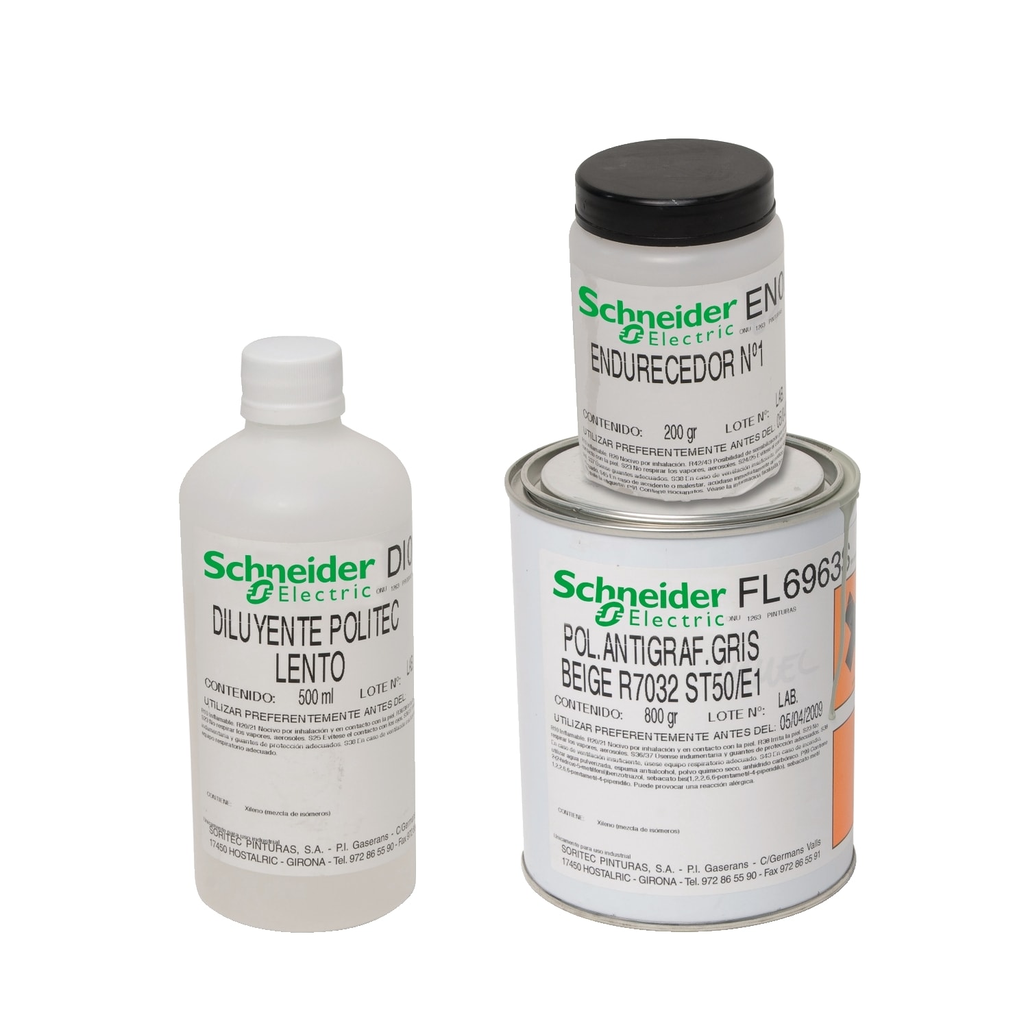 SCHNEIDER ELECTRIC - Antigraffiti o verniciatura di rinnovo per poliestere 1kg=0,8 kg vernice+0,2kg indurente.