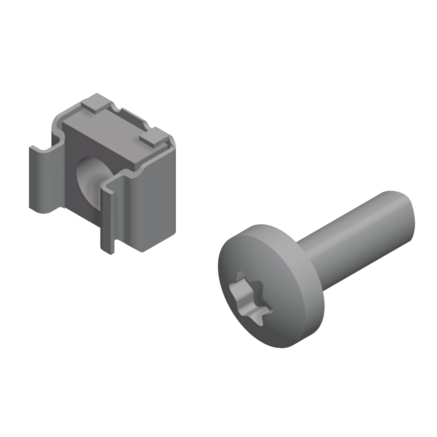 SCHNEIDER ELECTRIC - Dadi a gabbia M6 - set di 100 pezzi - [prezzo per 100 pz]